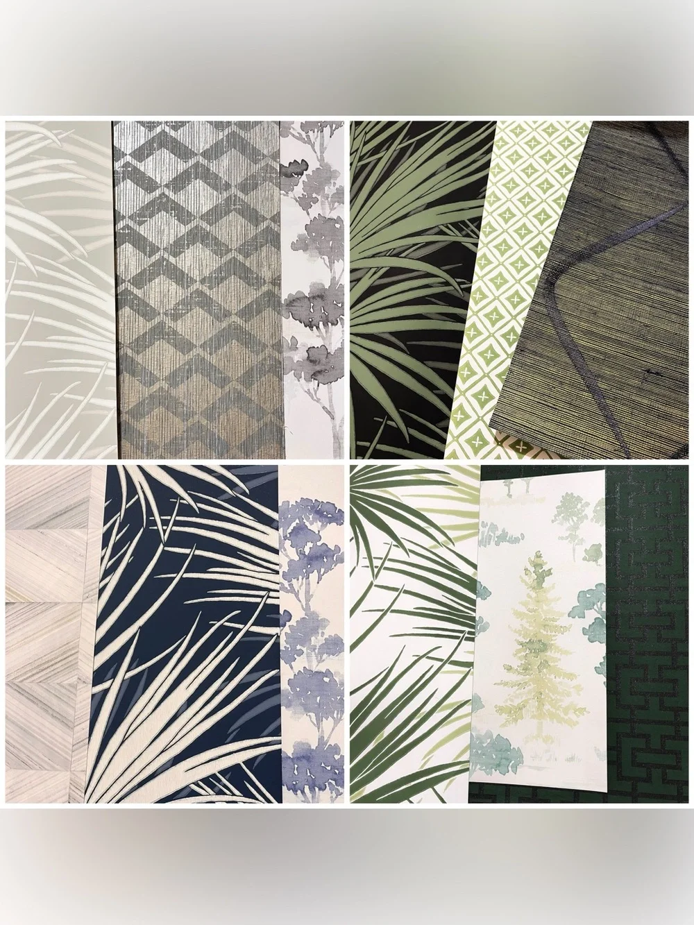 27 Large Assorted Designer Botanical Leaves Wallpaper Sample Sheets Scrapbooking